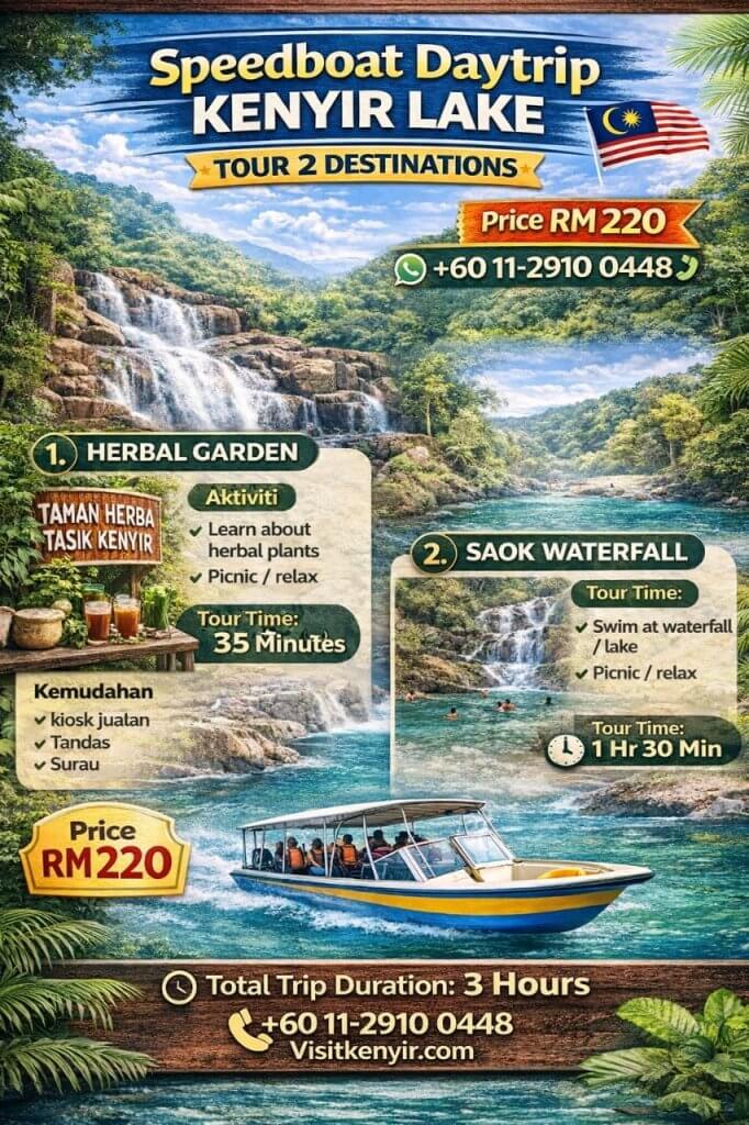 speedboat day trip tasik kenyir