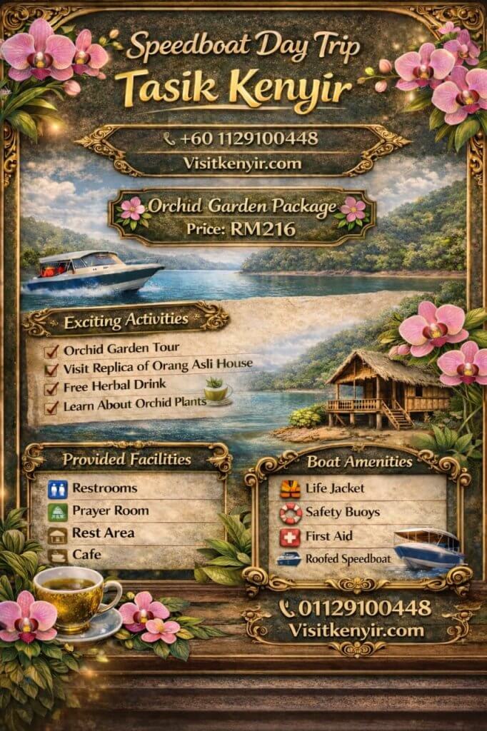 speedboat day trip tasik kenyir